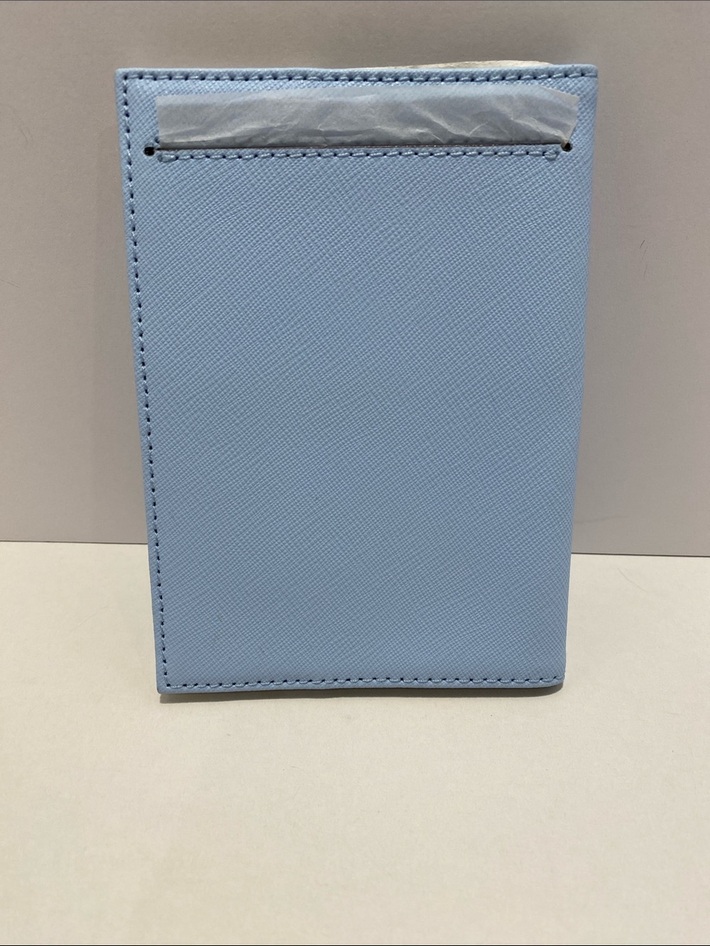 kate spade light blue passport cover. NWT. Flaw on front - Picture 2 of 6
